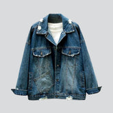 Chaqueta vaquera de mujer de gran tamaño